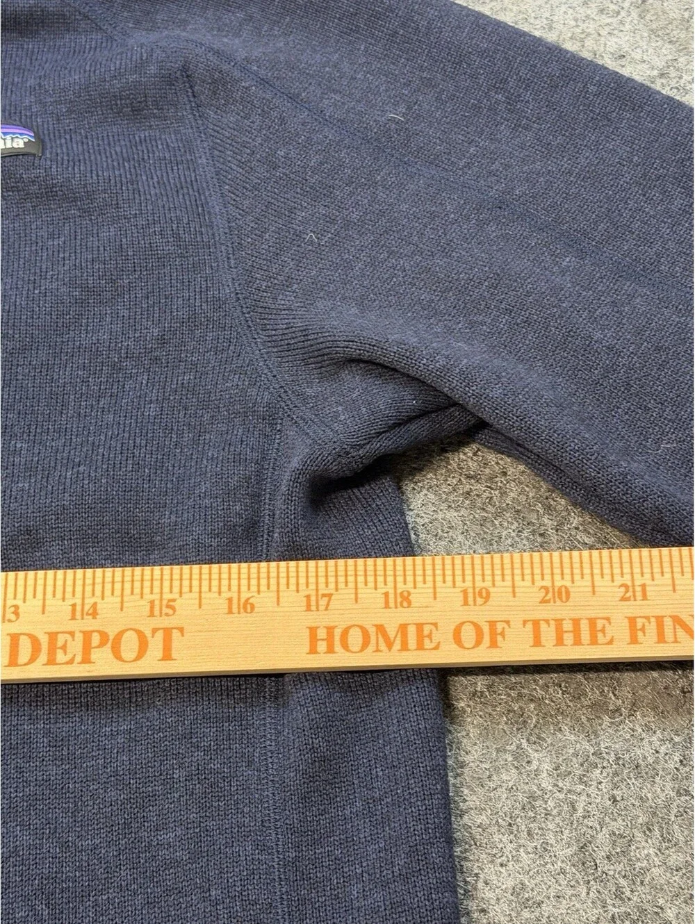 Patagonia Better Sweater 1/4 Zip Fleece Pullover Navy Blue Men’s Small 25523
